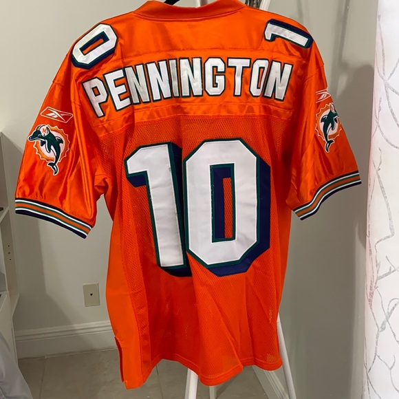 Reebok Other - 🐬 Miami Dolphins Orange Jersey - #10 Pennington